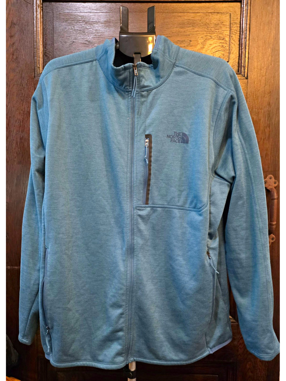 The North Face Men's Blue Fleece Full-Zip Jacket XL